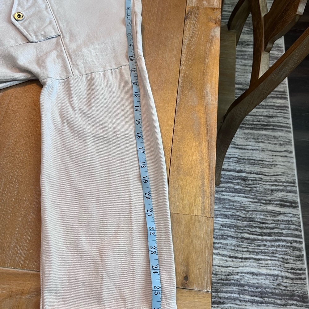 Cream Button-Up Jacket made and purchased in Italy. L/XL - Picture 10 of 10